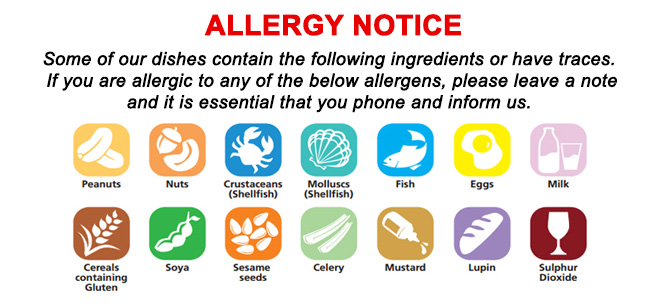 Allergy Notice
